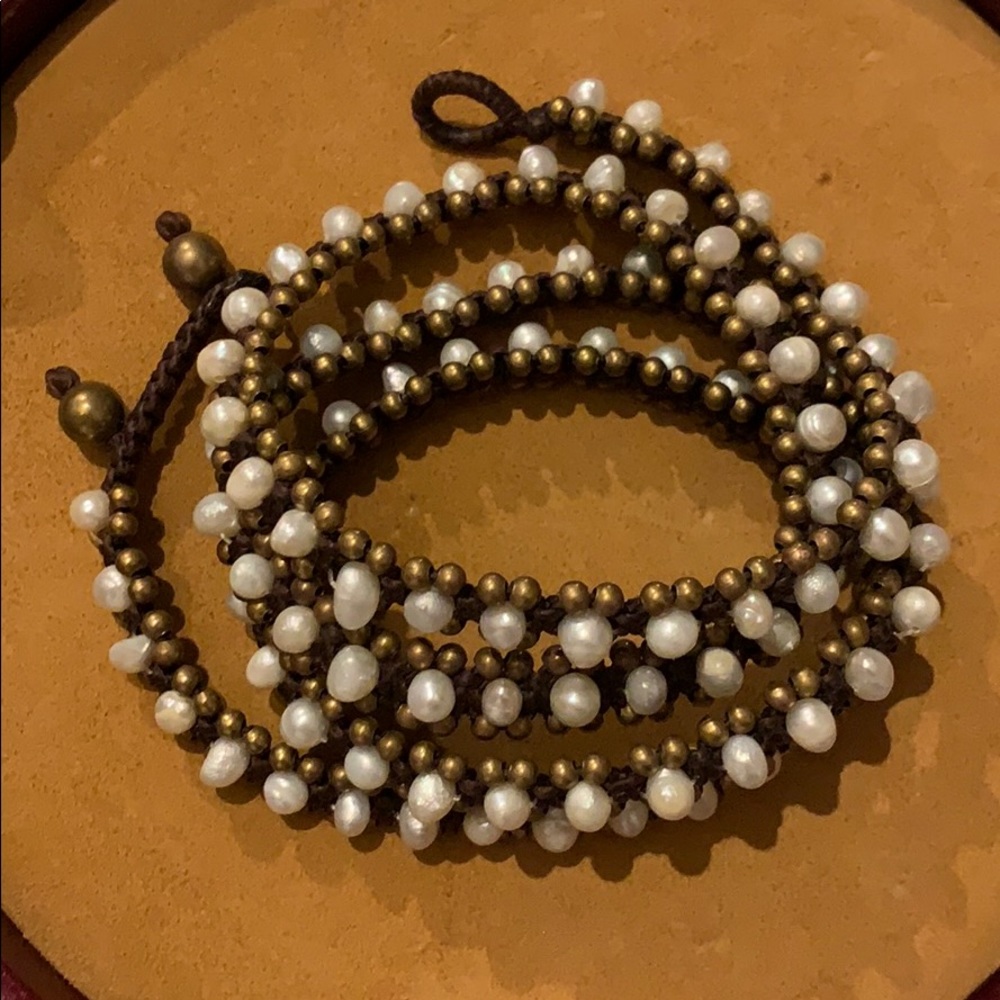 Pearl wrap bracelet